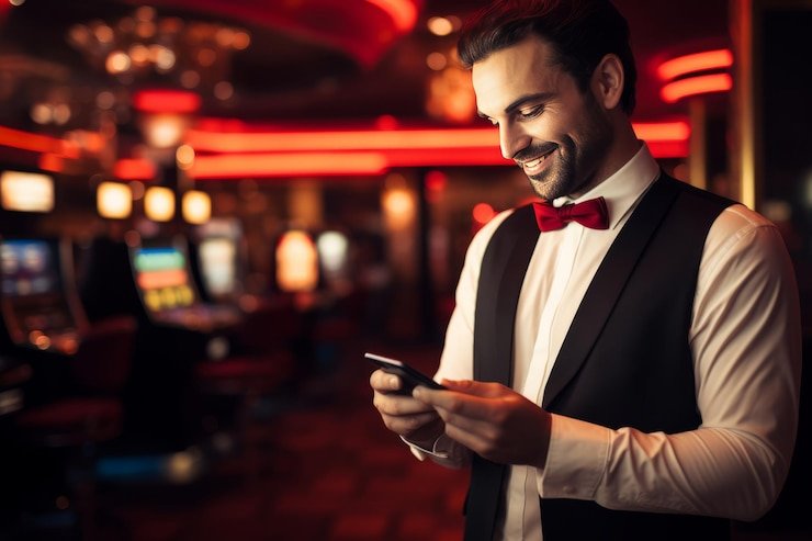 Pemain sedang menikmati taruhan sepak bola secara online